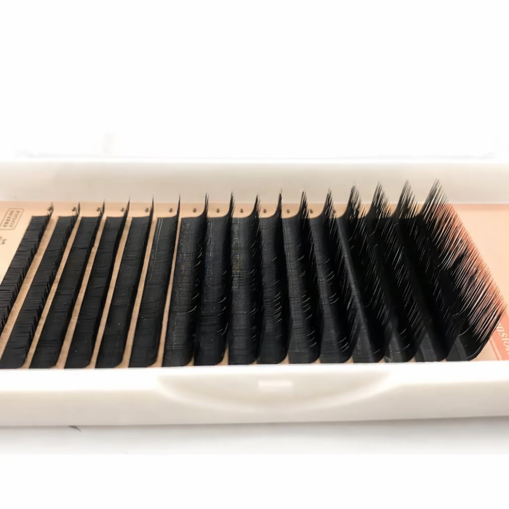 Natuhana L Shape lashes - L Shape - 0.07 Thickness - 8-14 Mix Length.