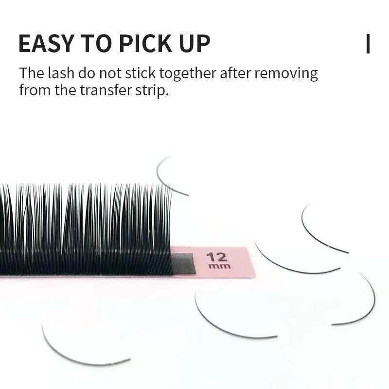 Natuhana Individual lashes - D Curl - 0.10 Thickness - 8-15 Mix Length.
