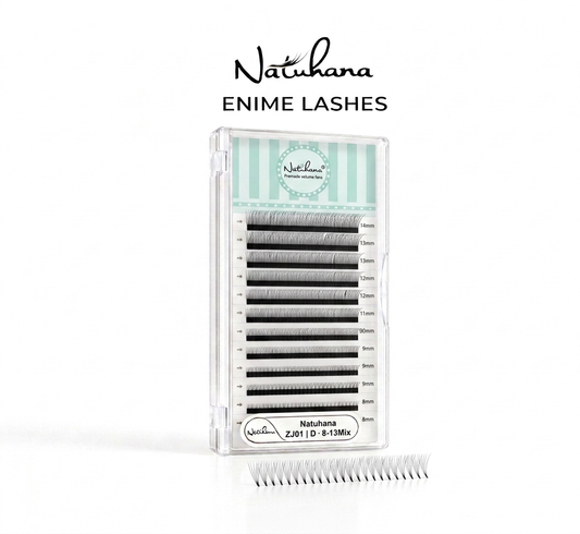 Natuhana Enime lashes - D Curl - 8-13 Mix