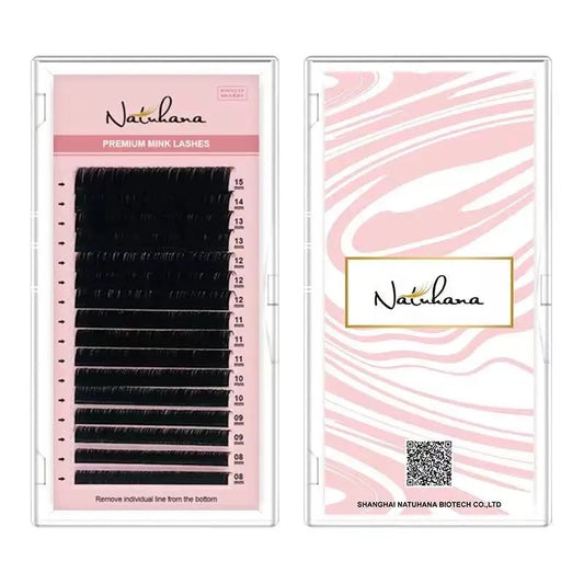 Natuhana Individual lashes - D Curl - 0.15 Thickness - 8-15 Mix Length.